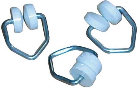 Gardinløber T til metal-skinner (500 stk)