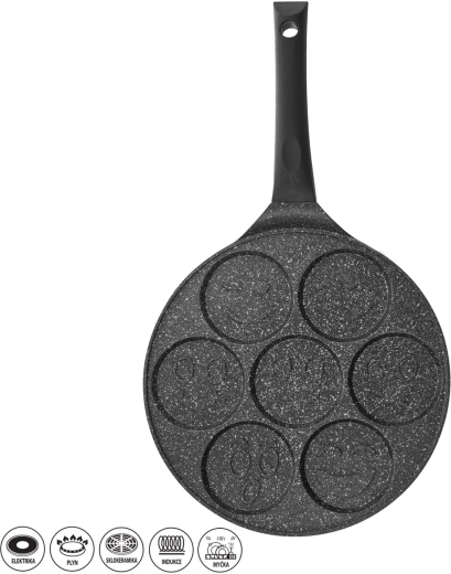 Ægge- og pandekagepande Grande med 7 huller, 27 cm