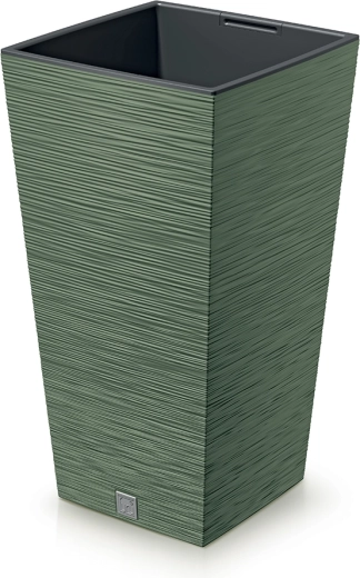 Furu Square urtepotte 20 cm – jordgrøn