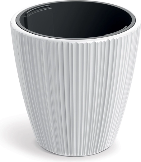 Blomsterpotte ORO med indsats, hvid 19,9 cm