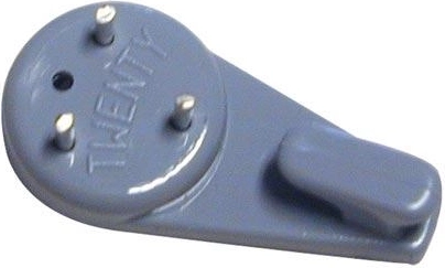 Universelle TWENTY-kroge af nylon, mørkebrun, 5 stk.