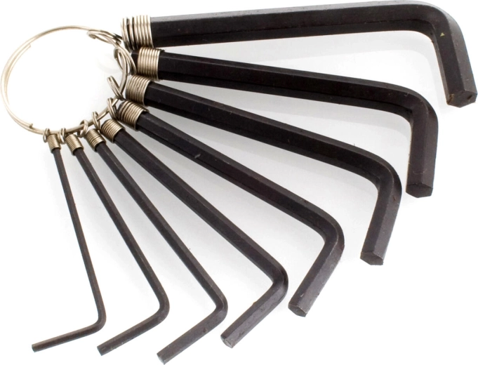 Sæt unbrakonøgler 1,5–6 mm, 8 dele