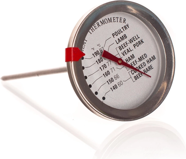 Analogt stiktermometer til kød 12,5 cm (60–87 °C)