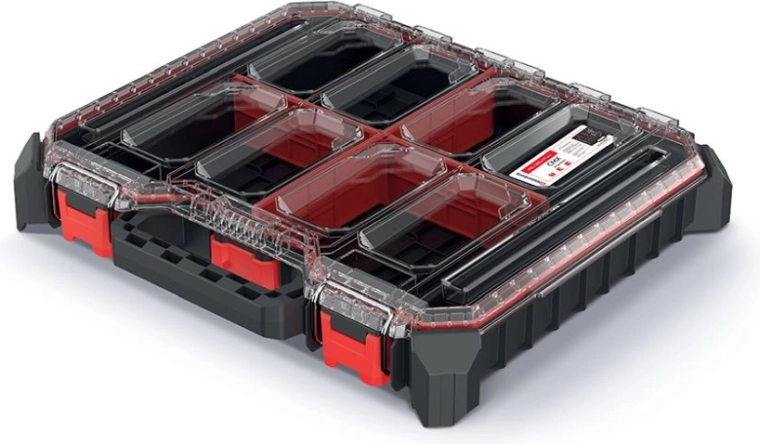 Modulær værktøjsorganizer 44,5 × 39 × 7,7 cm, sort