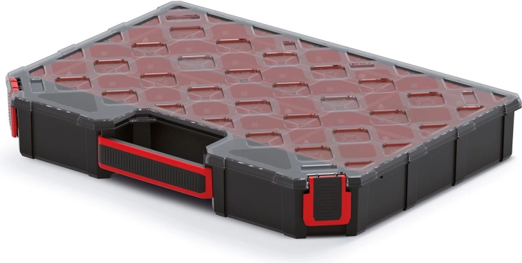 Organisator Tager Carbo Plus med polycarbonatlåg 390 × 284 × 60 mm