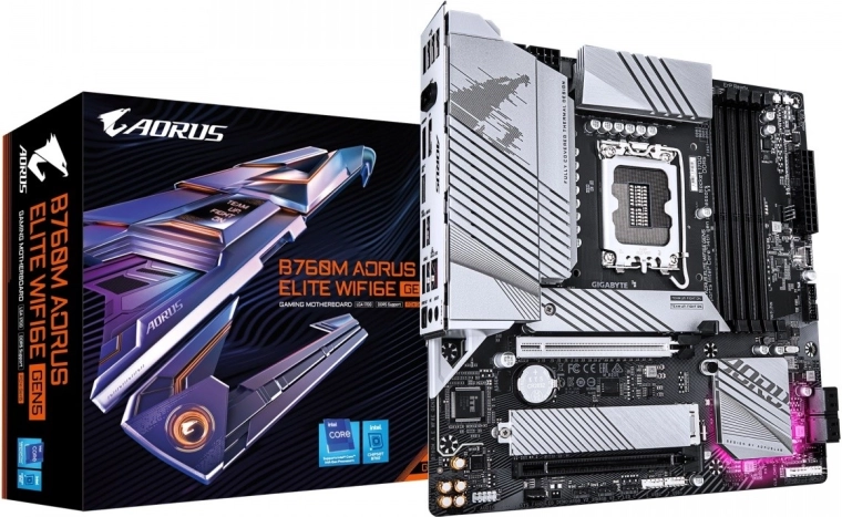 Bundkort B760M AORUS ELITE WiFi 6E GEN5 (LGA1700, DDR5, mATX)