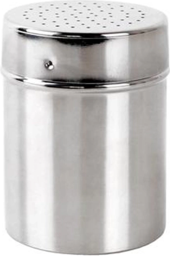 Rustfri sukkerdåse med fint si 7 cm