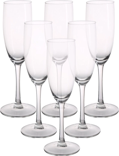 Diamond sæt med 6 champagneglas 180 ml