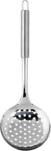 Skummet ske, perforeret i rustfrit stål 34 × 11,3 × 5,8 cm