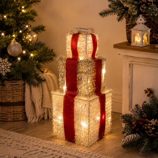 Jule LED-pynt Gaver 37 cm - 1 stk.