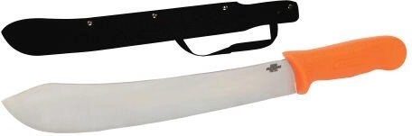 Machete i rustfrit stål 43 cm med plastgreb