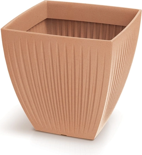 Plastkrukke Latia Square 48 cm terrakotta
