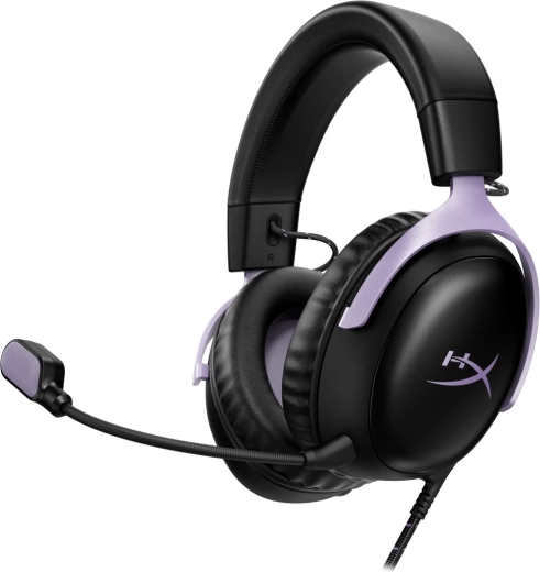 Gamingheadset HyperX Cloud III sort-lavendel