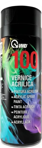 Akrylemalje på spray til metal, plast og træ, 400 ml, blank hvid