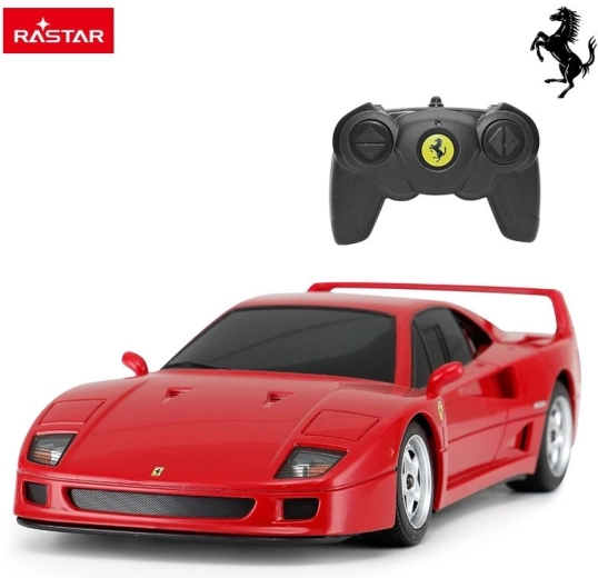 Rastar Ferrari F40 fjernstyret bil 1:24 rød - 1 stk.