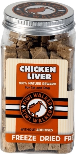KiwiWalker frysetørret kyllingelever til hunde 115 g