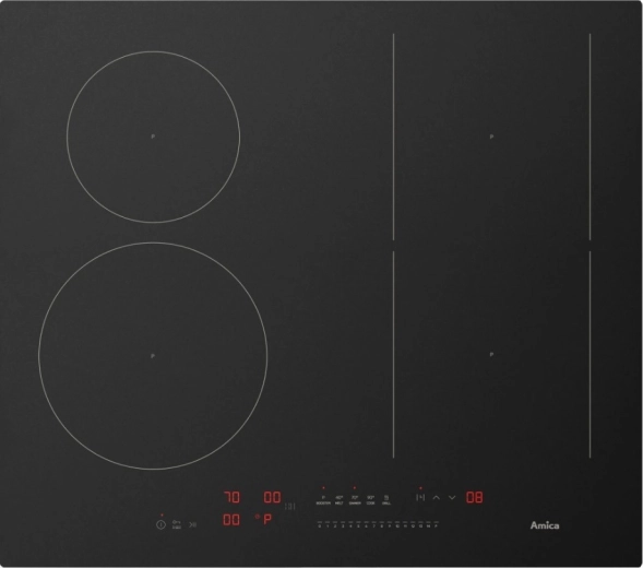 Induktionskogeplade Amica Black Matt 60 cm med AutoBridge og HobControl Pro