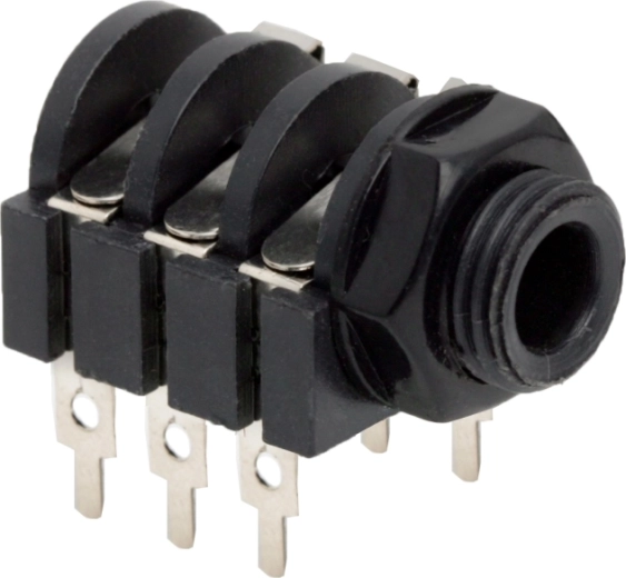 Stereo-jackstik 6,3 mm med afbryder