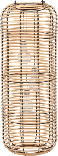 Brun solcellelanterne 62 cm
