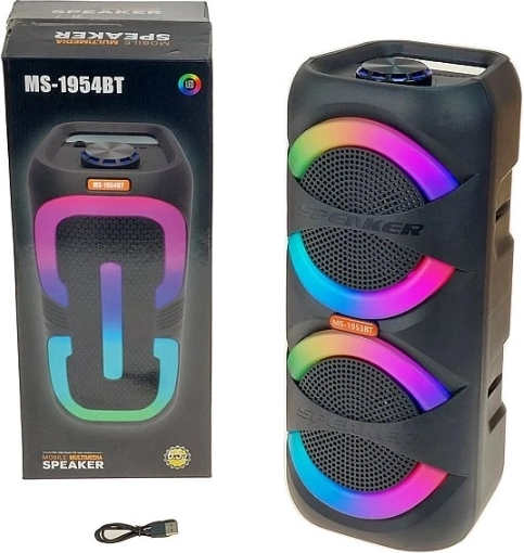 Bærbar Bluetooth-højttaler MS-1954BT med RGB-belysning