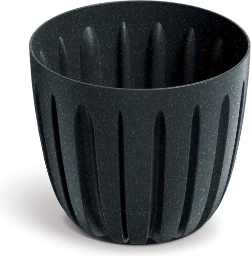 Blomsterkrukke Wario Eco Wood 13,8 cm antracit