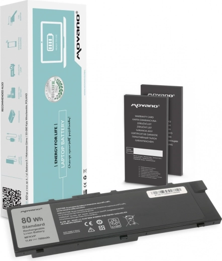 Movano-batteri til Dell Precision 15 7510 og Precision 17 7710 (MFKVP) 7000 mAh / 80 Wh