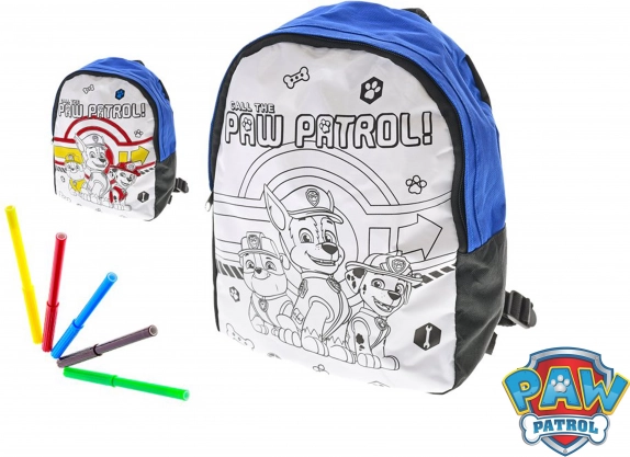 Farvelægningsrygsæk PAW PATROL