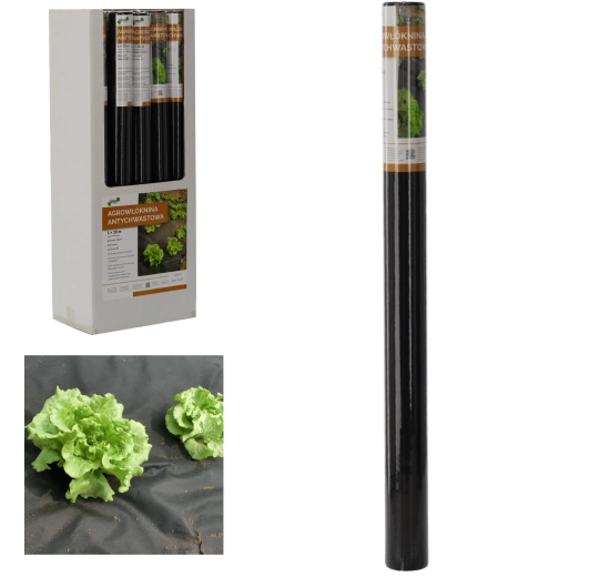 Agrotextil mod ukrudt 1 × 20 m sort 50 g/m²