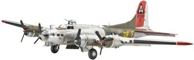 Plastikmodel af bombeflyet B-17G Flying Fortress