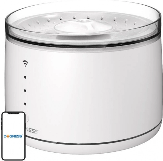 Smart vandfontæne til hunde og katte Dogness D07 1,8 l hvid