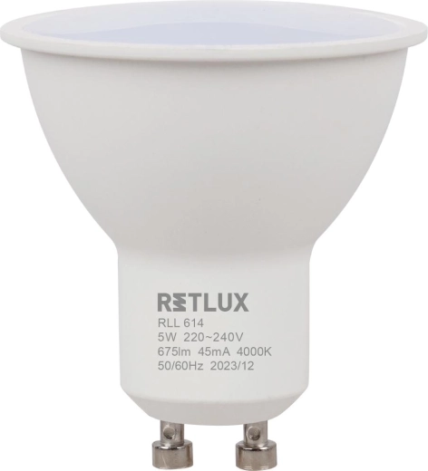 Retlux LED-reflektorpære GU10 5 W kold hvid