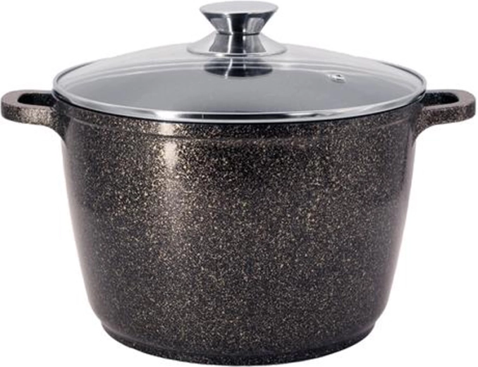 Gryde med låg Kitchisimo 24 cm aluminium med keramisk belægning