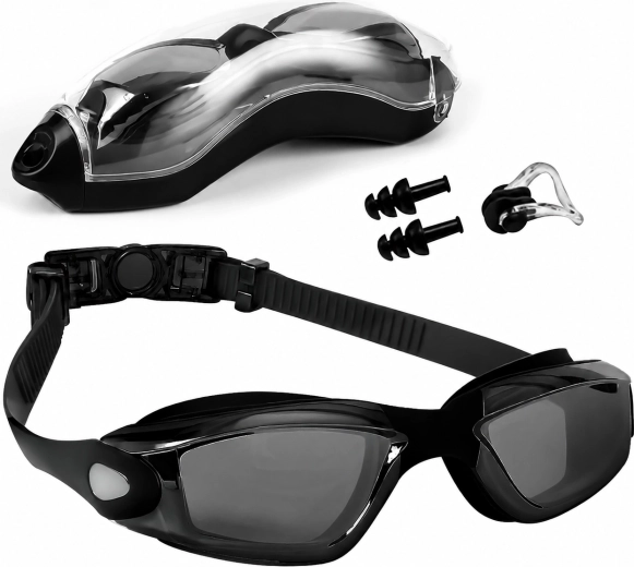 Svømmebriller Renew force anti-fog med UV-filter (sorte) - 1 stk.