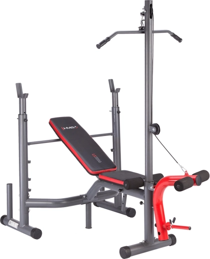 Multifunktionel træningsbænk med lat pulldown HMS LS7206