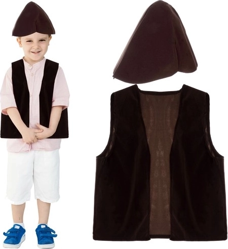 Kruzzel børnekostume hyrde (vest + hat)