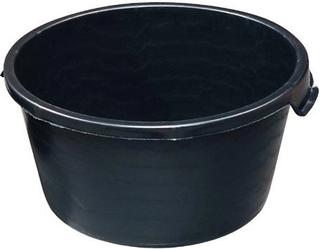 Rund mørtelbalje 65 l af genanvendt plast