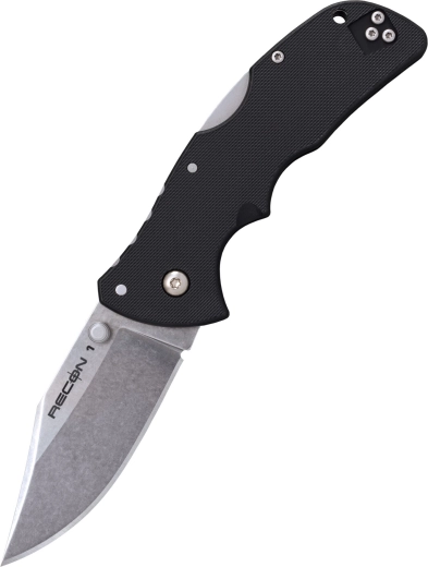 Cold Steel Mini Recon 1 Clip Point – lille foldekniv 7,2 cm, sort, GRN