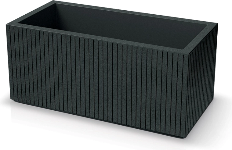 Blomsterkasse CORO CASE 80 cm mørkegrå