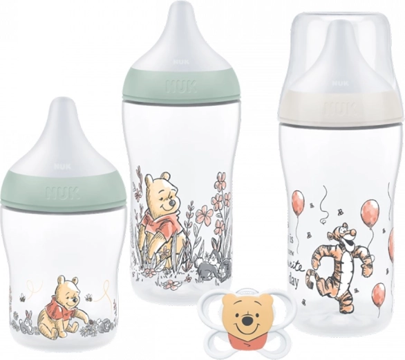 NUK Perfect Match Disney Winnie the Pooh sæt med sutteflasker og sut