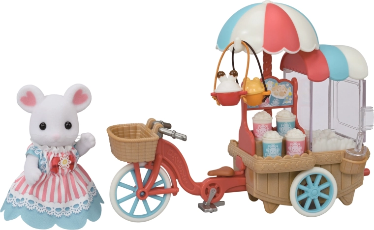 Sylvanian Families rullende popcornbod med mus
