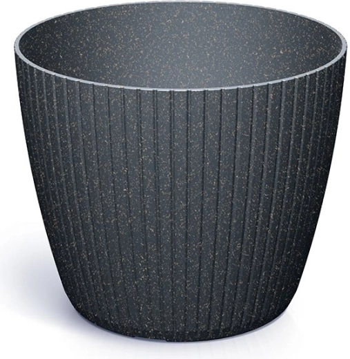 Blomsterkrukke Lamia Eco Wood 15,8 cm antracit