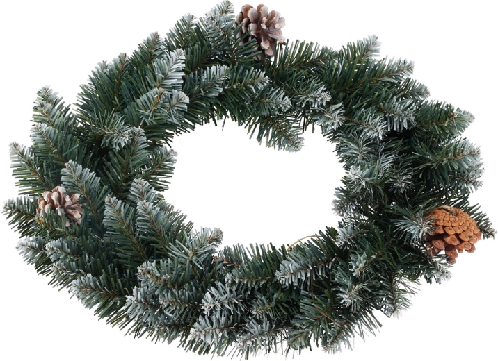 Dekorativ julekrans i PVC 40 cm
