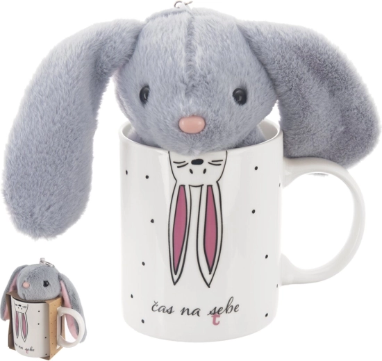 Porcelænskrus med kanin 390 ml