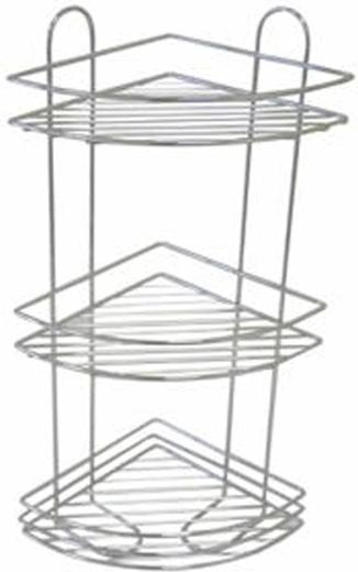 Hjørne badehylde i 3 etager Toro 58 × 31 cm