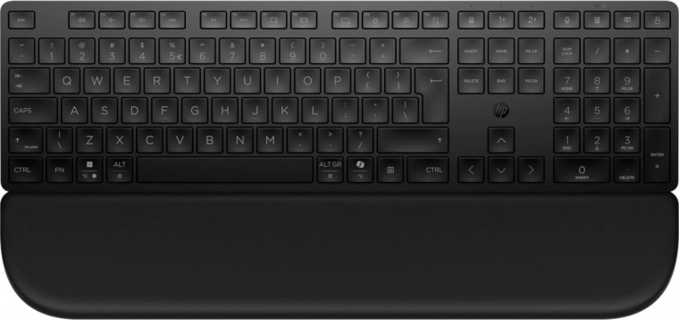 HP 580K trådløst multi‑device tastatur med håndledsstøtte