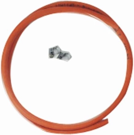 Gasslange 1,5 m med 2 slangeklemmer