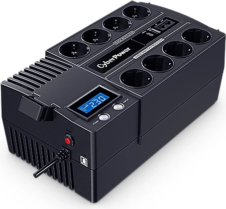 Backupstrømforsyning UPS CyberPower 1200 VA/720 W med LCD, AVR og 8× Schuko