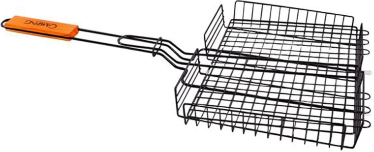 Dyb grillrist Camping 31 × 24 cm, sort