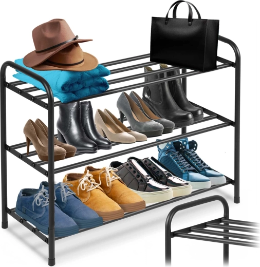 Massido metalskoreol med tre niveauer