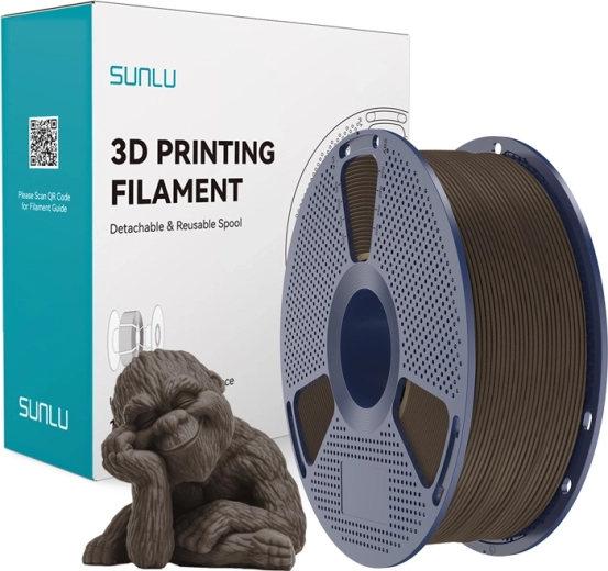 Sunlu Wood filament pro 3D-print, valnød